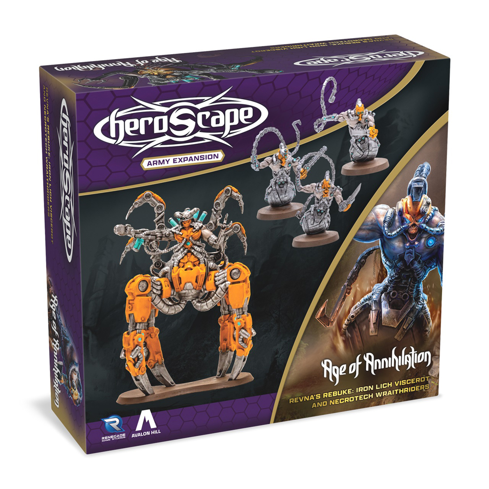 Heroscape: Revna's Rebuke - Iron Lich & Necrotech Wraithriders Army Expansion