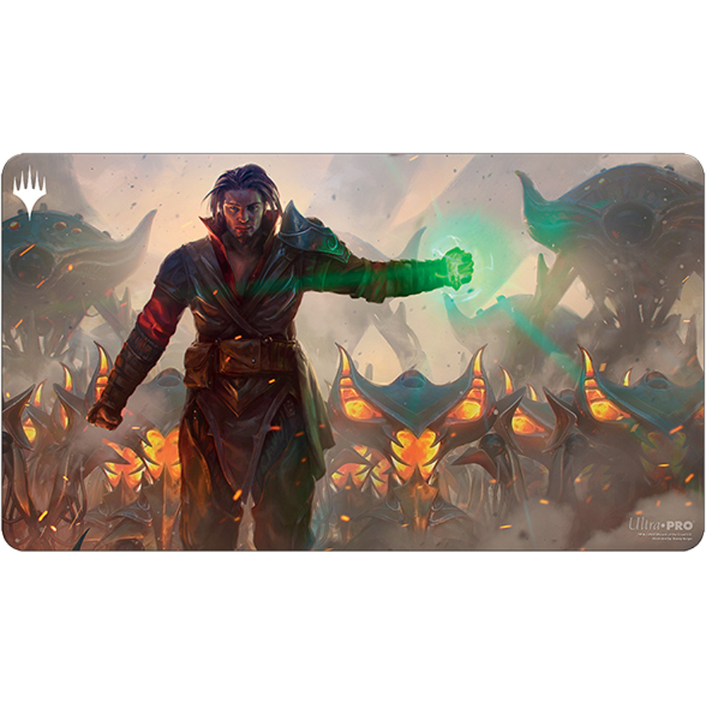 MtG Playmat: The Brothers' War - Mishra, Eminent One (Last Chance)