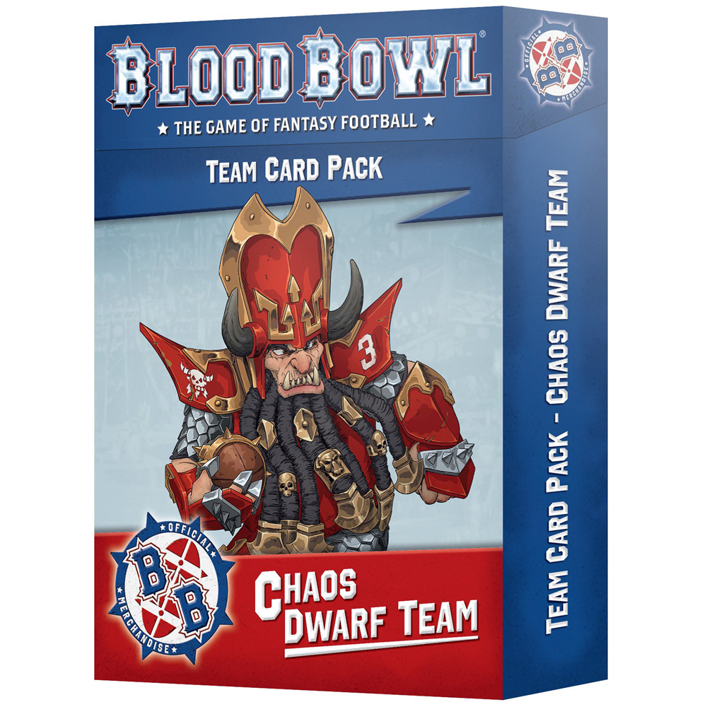 Blood Bowl: Chaos Dwarf Team - Card Pack (Last Chance)