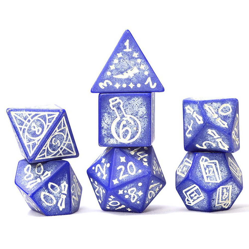 Sirius RPG Dice Set: Illusory Stone - Purple Agate (7) (Last Chance)