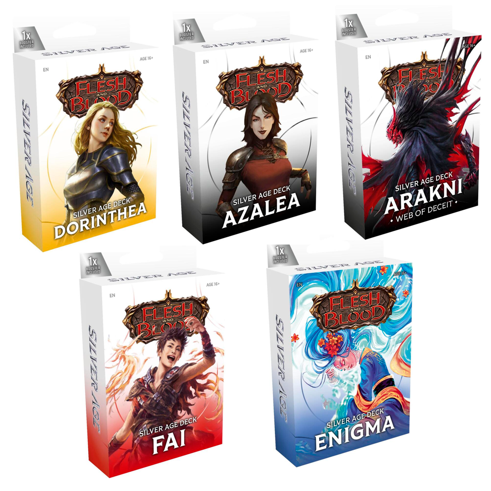 Flesh & Blood TCG: Silver Age Chapter 2 Deck - Set of 5