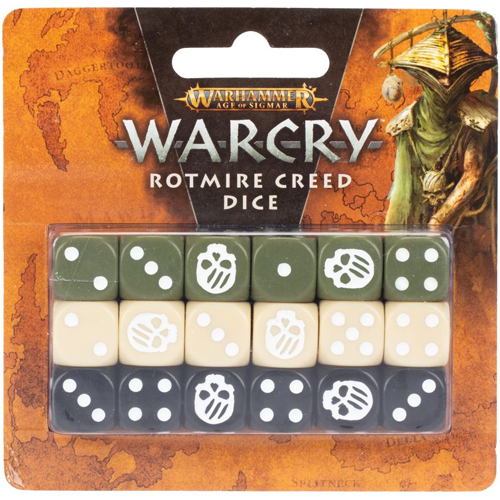 Warcry: Rotmire Creed Dice (18)