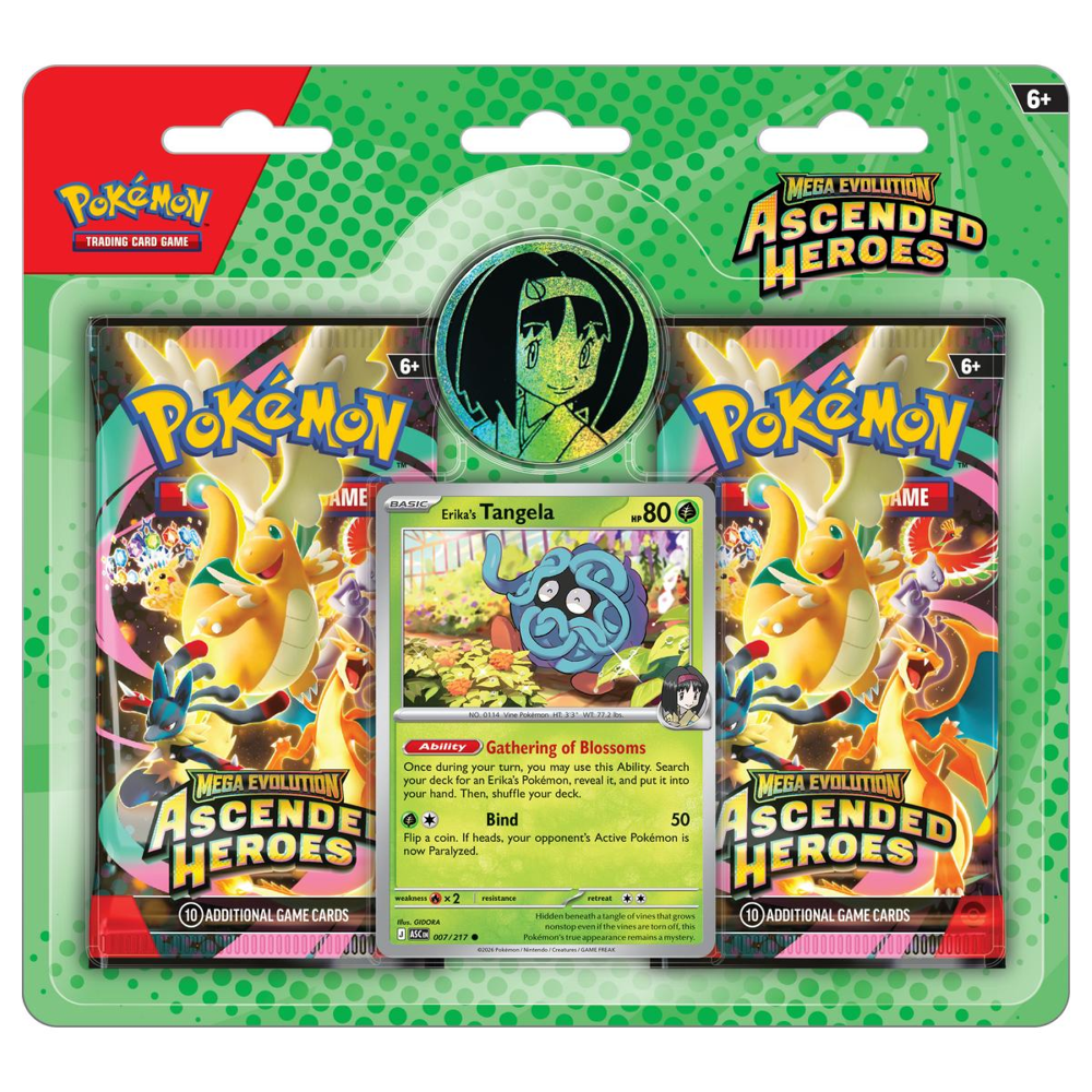 Pokemon TCG: Ascended Heroes - 2-Pack Blister (Erika's Tangela)