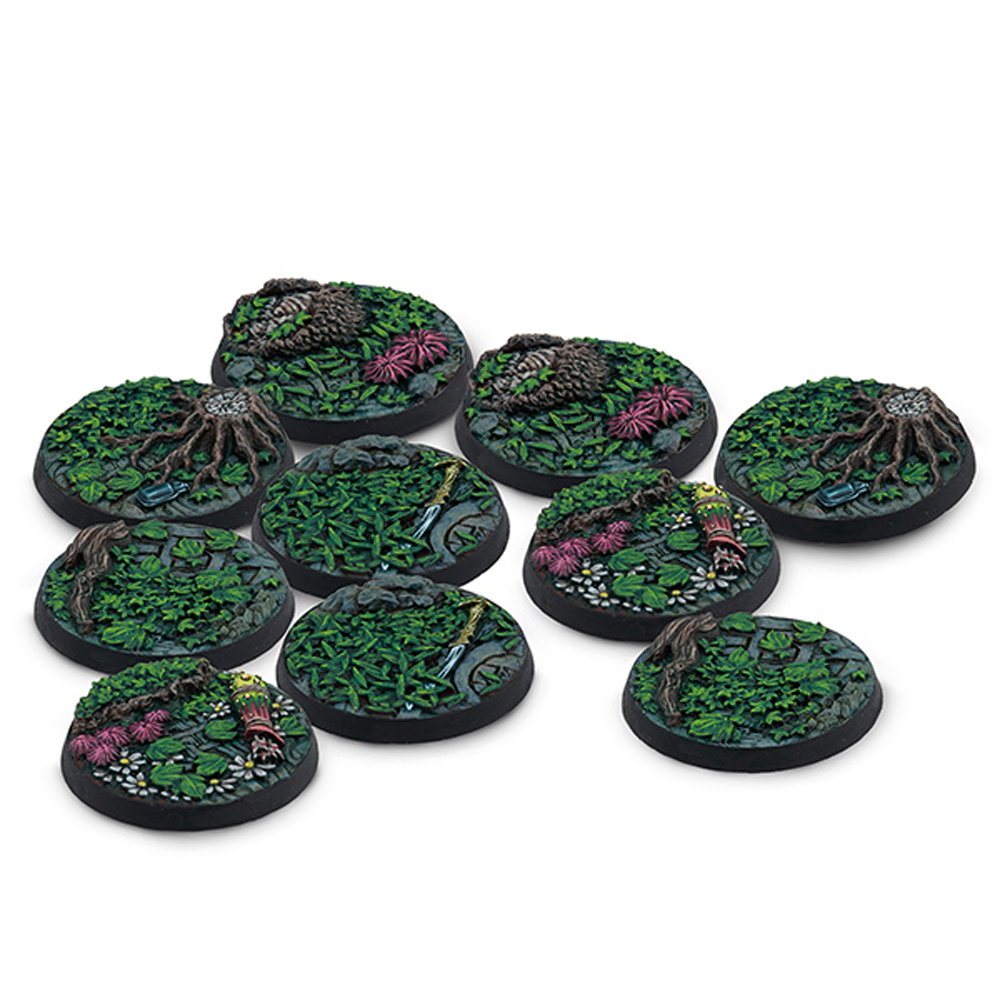 Warcrow: 30mm Syenann Scenery Bases, Alpha Series (10)
