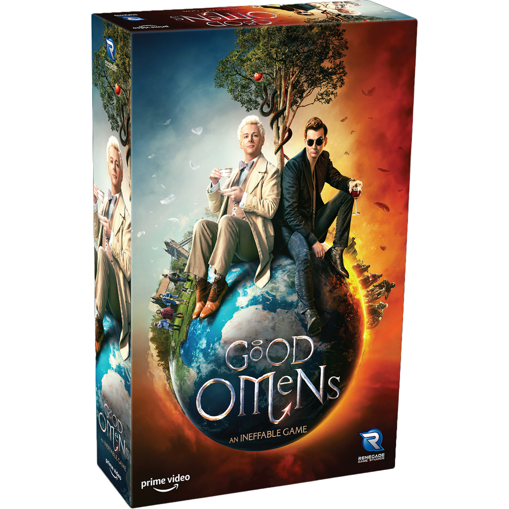 Good Omens: An Ineffable Game - With Heaven & Hell Themed Dice Bag