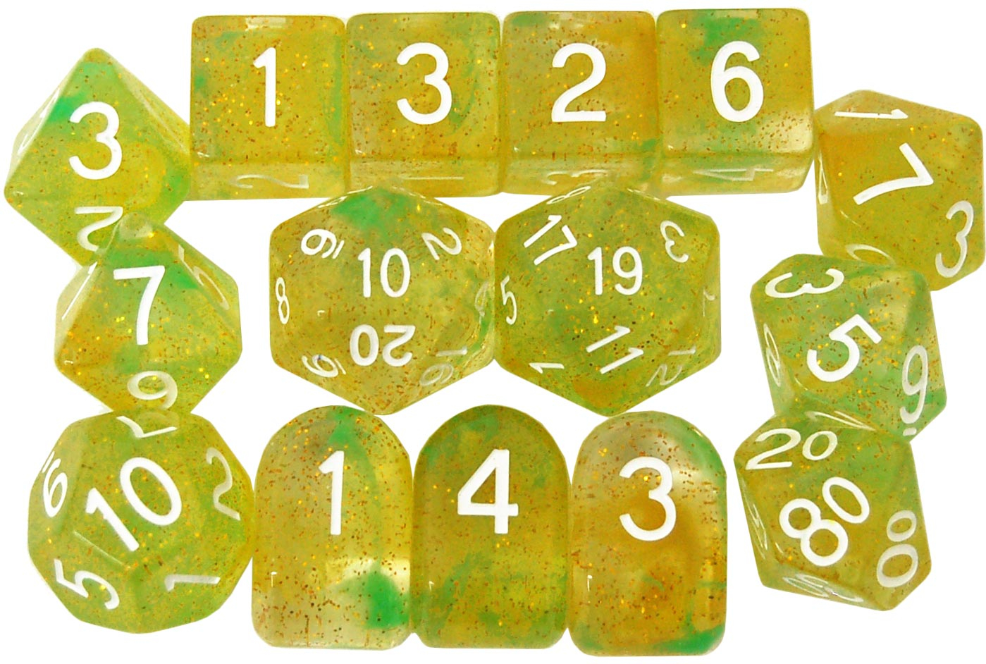R4I Dice w/ Arch'd4: Diffusion - Dragon's Hoard w/ White (15) (Clearance)