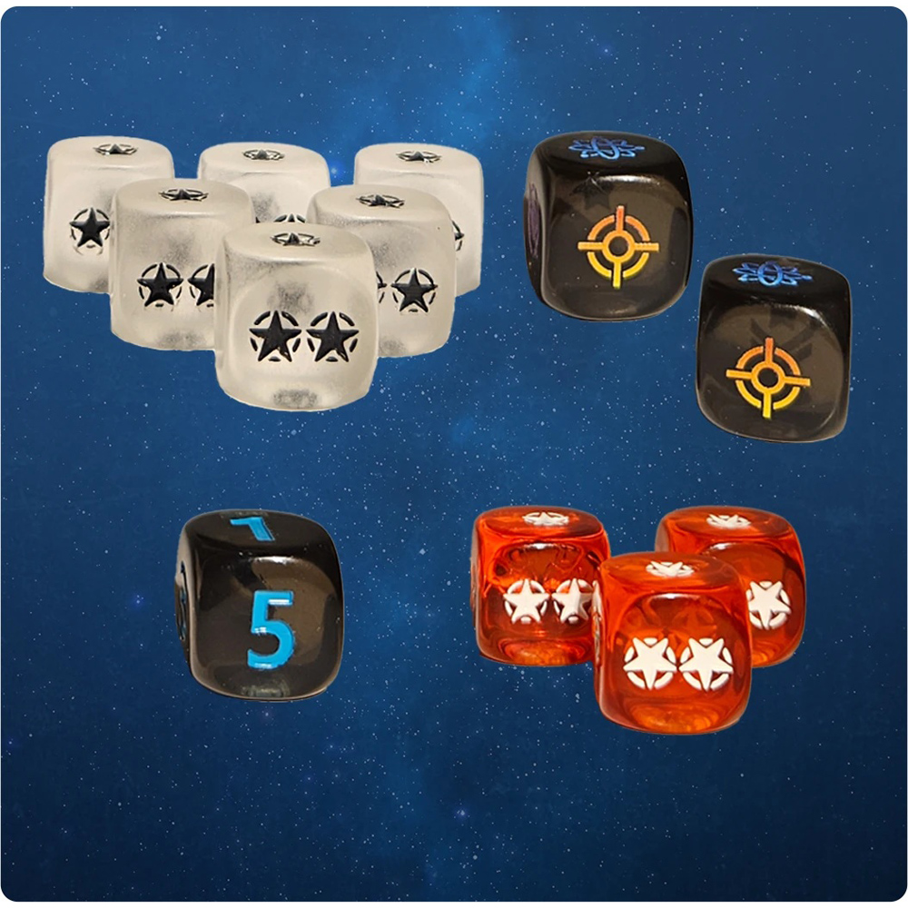 Earth Under Siege: Flashpoint - Acrylic Dice Pack
