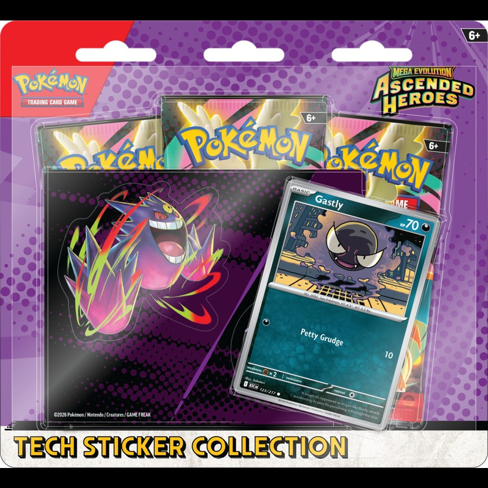 Pokemon TCG: Ascended Heroes - Tech Sticker Collection - Gastly