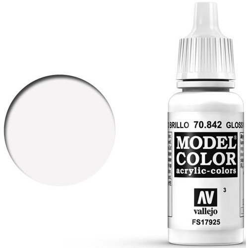 Vallejo Model Color Paint: Gloss White