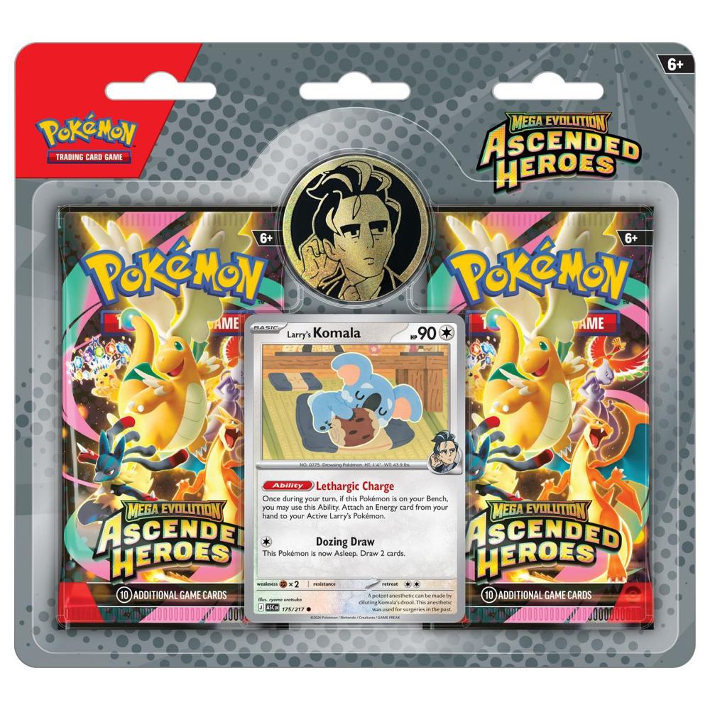 Pokemon TCG: Ascended Heroes - 2-Pack Blister (Larry's Komala)